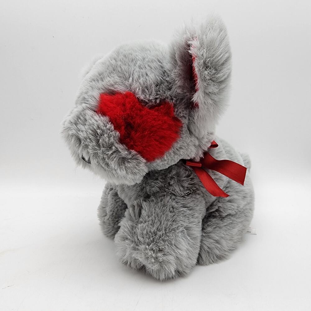 Worlds Softest Plush Valentine Gray Dog Stuffed Animal Toy 9" Red Eye Prov 3:5-6